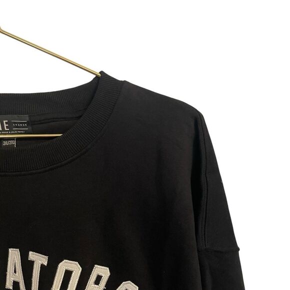 LINE CHANGE Nashville Predators Sweatshirt Nostalgic Crew Black 2XL NWT - Picture 2 of 6